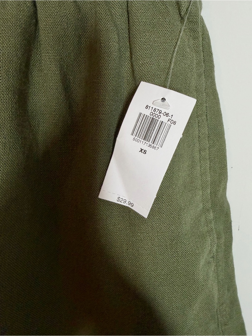 Old Navy High-Waisted Linen
Blend Pull-On Shorts Olive
Green XSmall - Picture 3 of 9